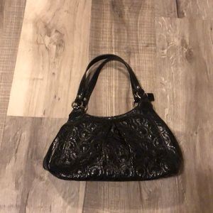 Coach patent shine embossed bag EUC